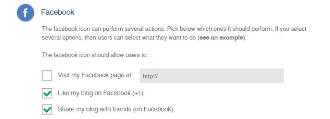 Modifying your Facebook social media icon functionality