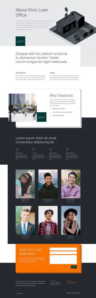 Get a FREE Personal Loan Layout Pack for Divi