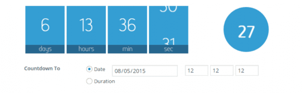online countdowns add to website