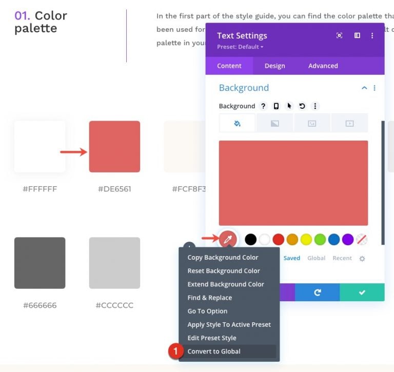 Download a FREE Global Presets Style guide for Divi's Craft School ...