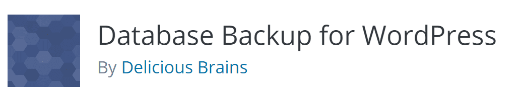 البرنامج المساعد Database Backup for WordPress