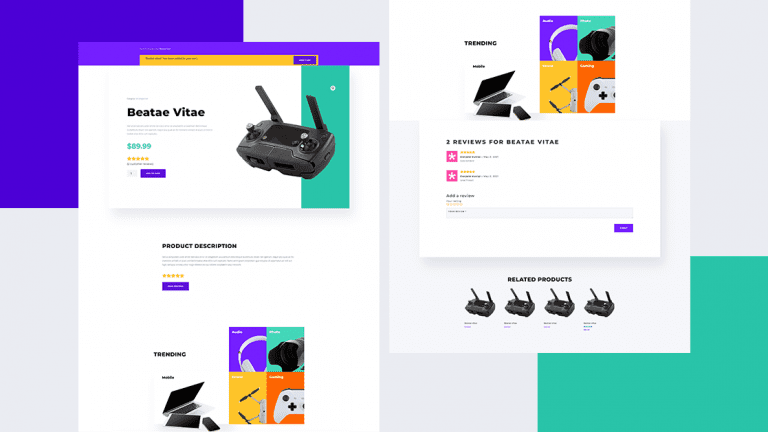 electronics store product page template