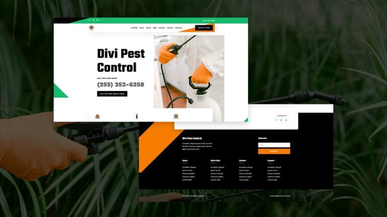 pest control header footer