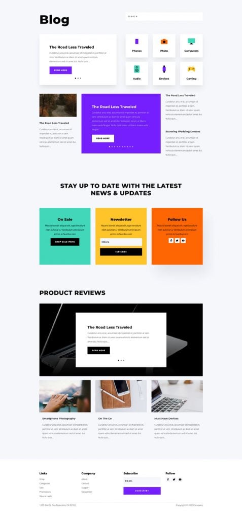 Get a FREE Electronics Store Layout Pack for Divi