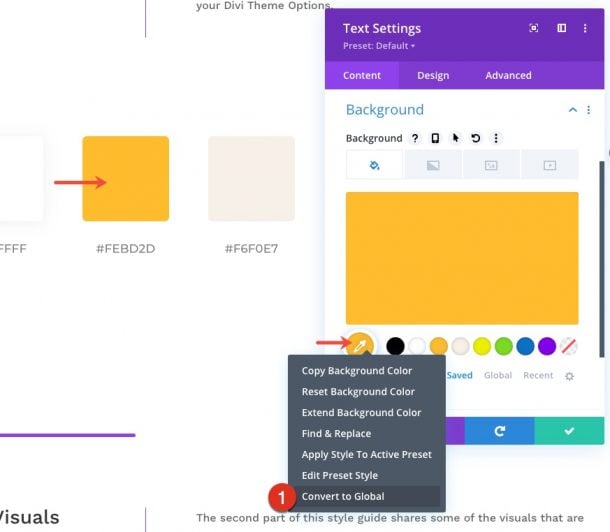 Download a FREE Global Presets Style Guide for Divi's Meal Kit Layout Pack