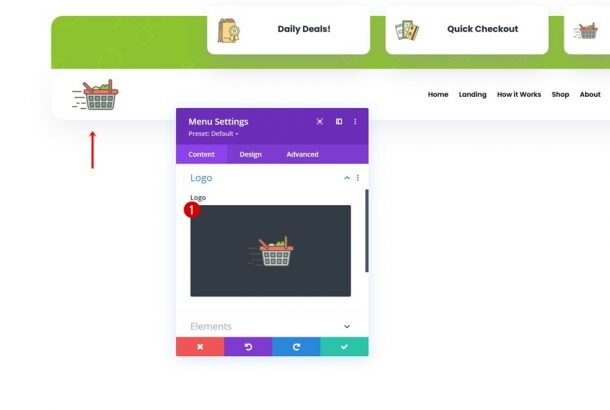 Download a FREE Header & Footer for Divi's Grocery Delivery Layout Pack