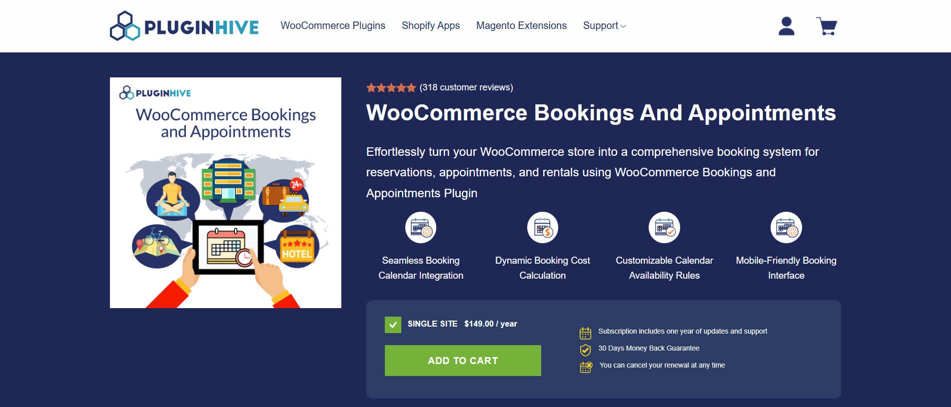 PluginHive Bookings and Appointments Plugin for Woo