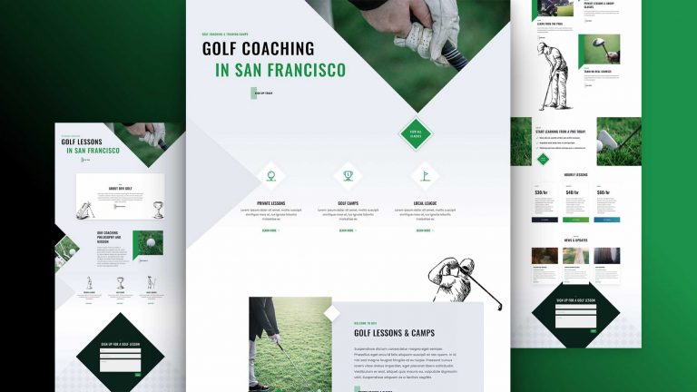 golf lessons website