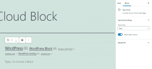 How To Use The WordPress Tag Cloud Block