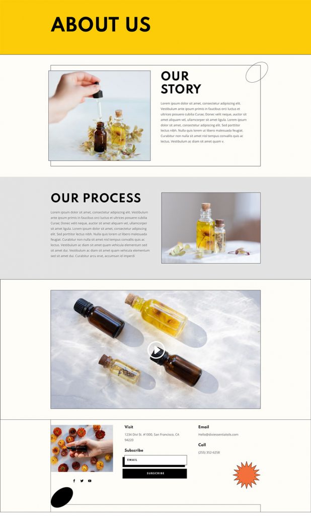 Get a FREE Essential Oils Layout Pack for Divi