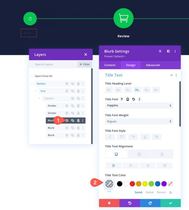 How To Design A Checkout Process Navigation Menu In Divi