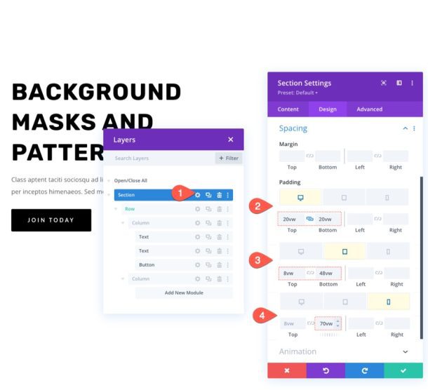 How to Use Divi's Background Masks and Patterns for a Hero Section