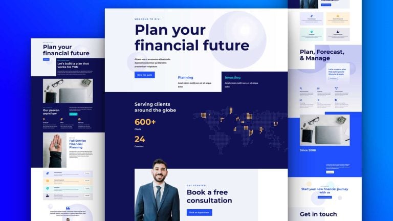 financial services website