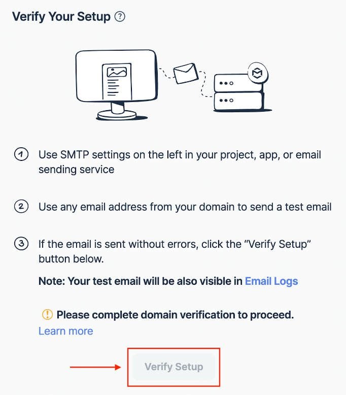 Mailtrap SMTP Setup - Step 10