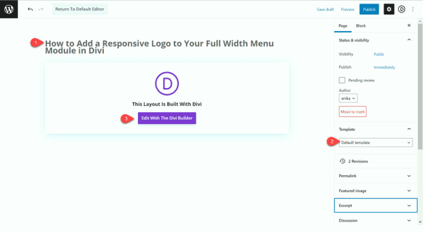 How to Add a Responsive Logo to Your Fullwidth Menu Module in Divi