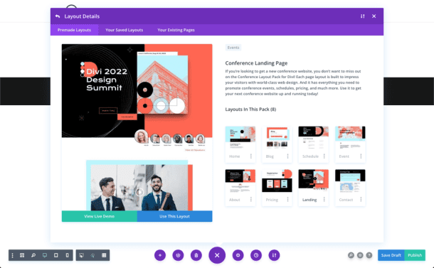 Get a FREE Conference Layout Pack for Divi