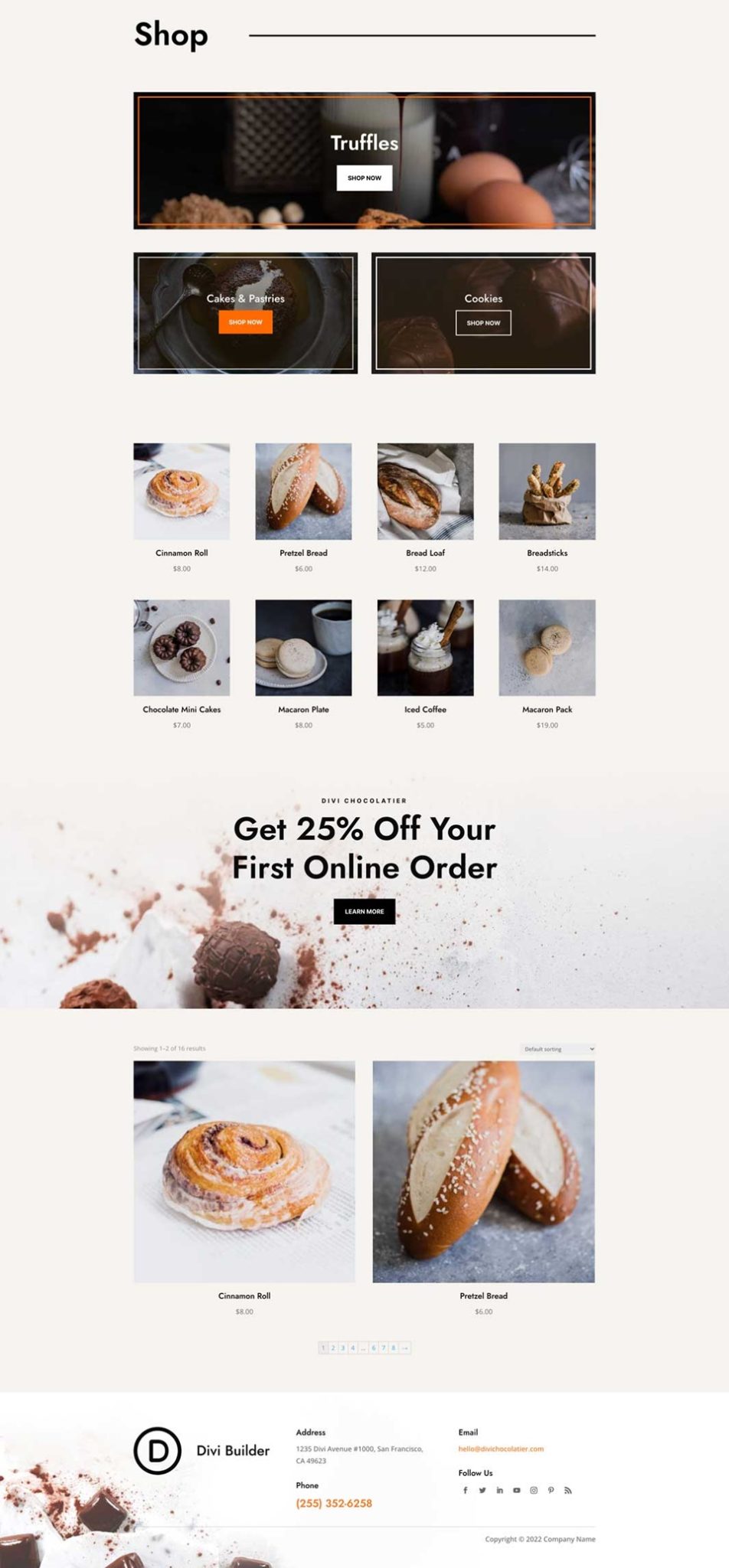 Get a FREE Chocolatier Layout Pack for Divi