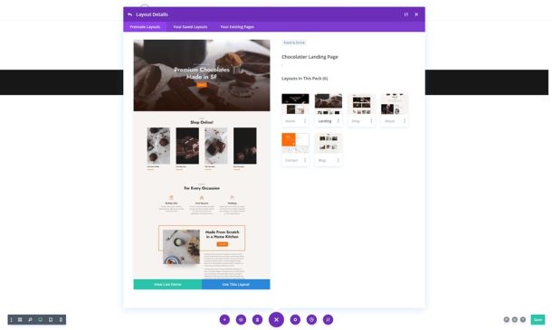 Get a FREE Chocolatier Layout Pack for Divi