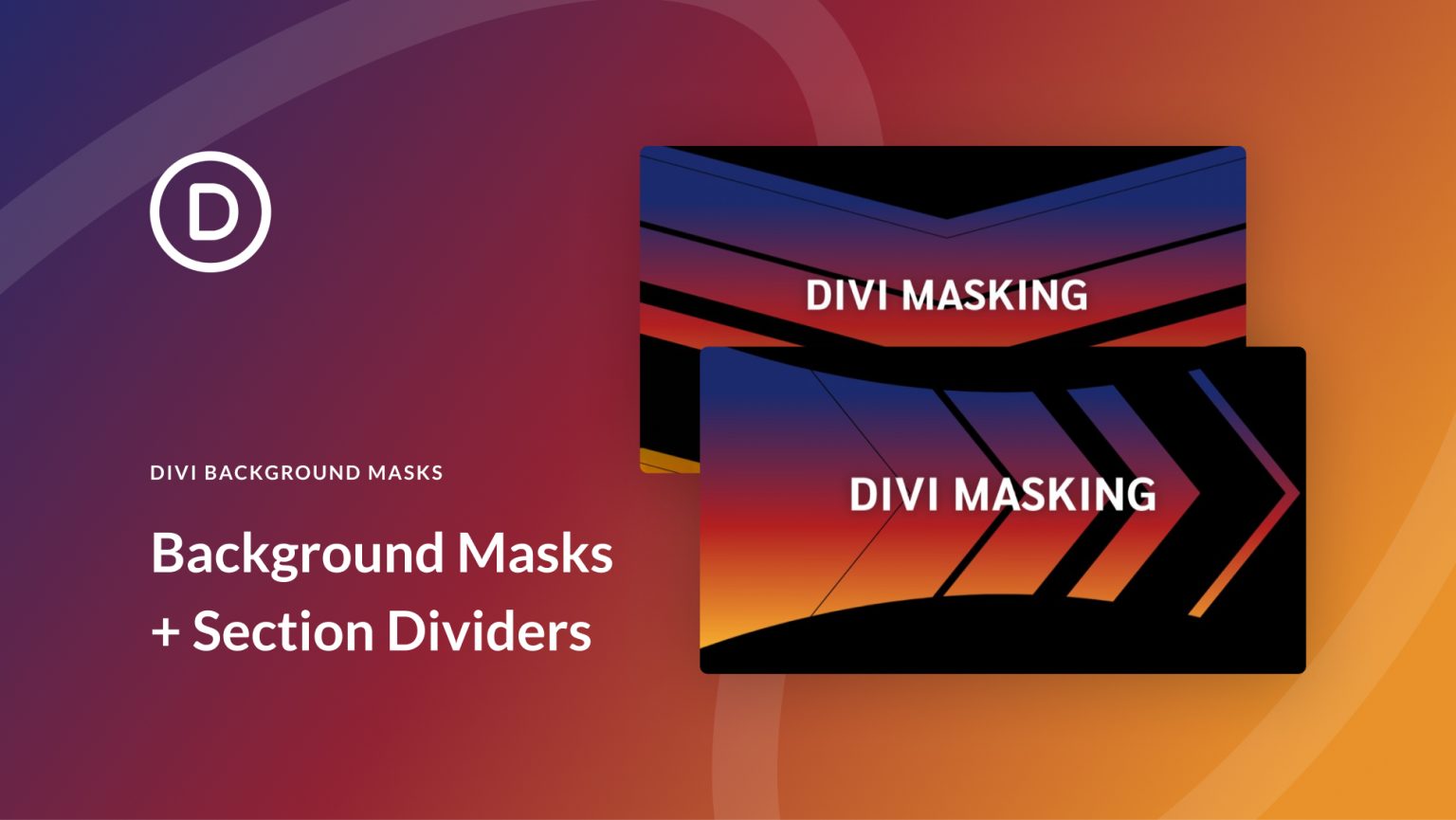 background masks with section dividers