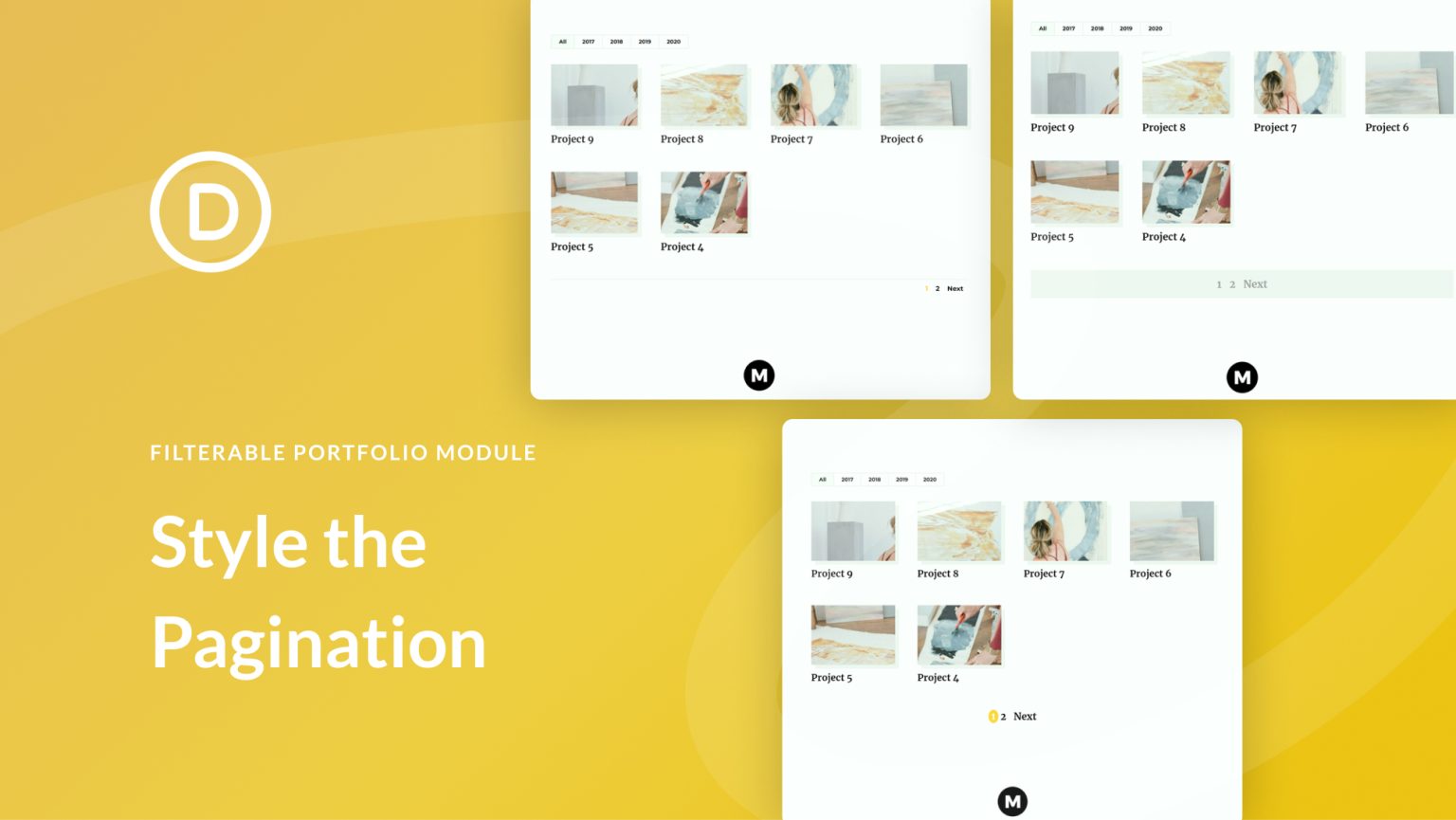 portfolio pagination