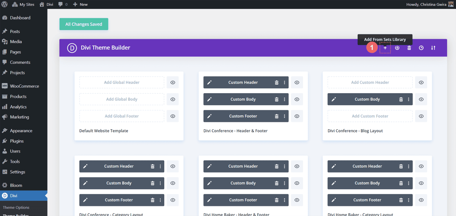 How to Access Different Libraries in Divi