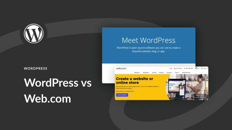 WordPress vs Web.com featured image