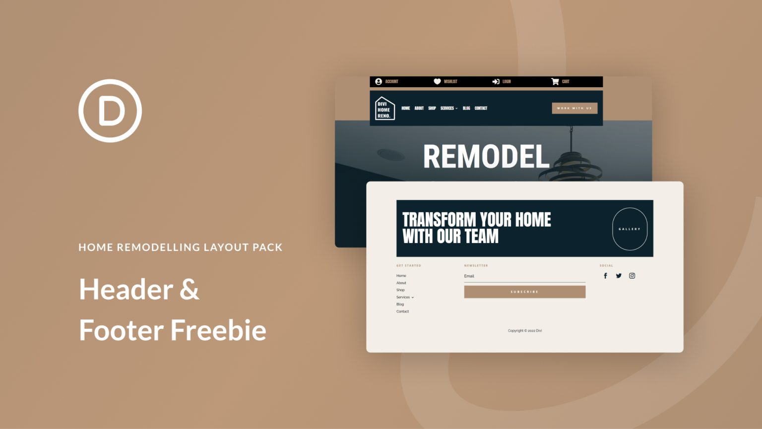 Home Remodeling Header Footer