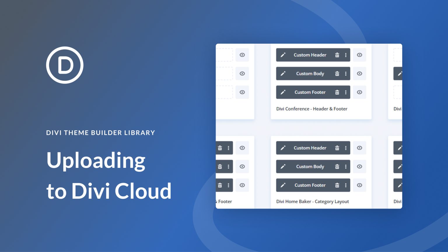 Upload Divi Theme Builder Templates to Divi Cloud