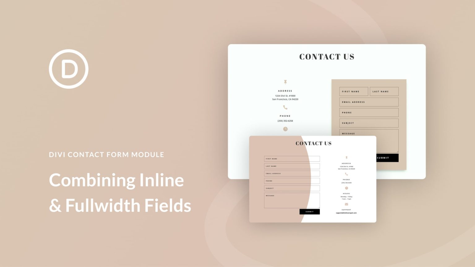 Divi fullwidth fields