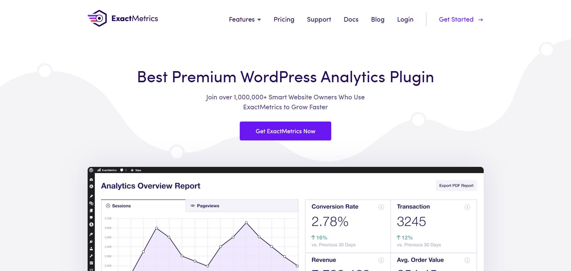 ExactMetrics - Homepage - December 2024