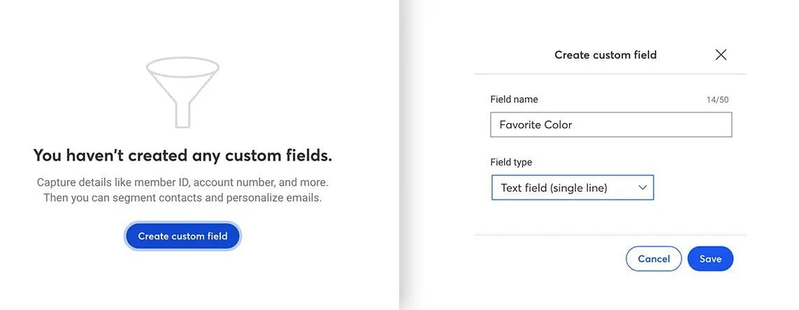 Constant Contact Create Custom Fields