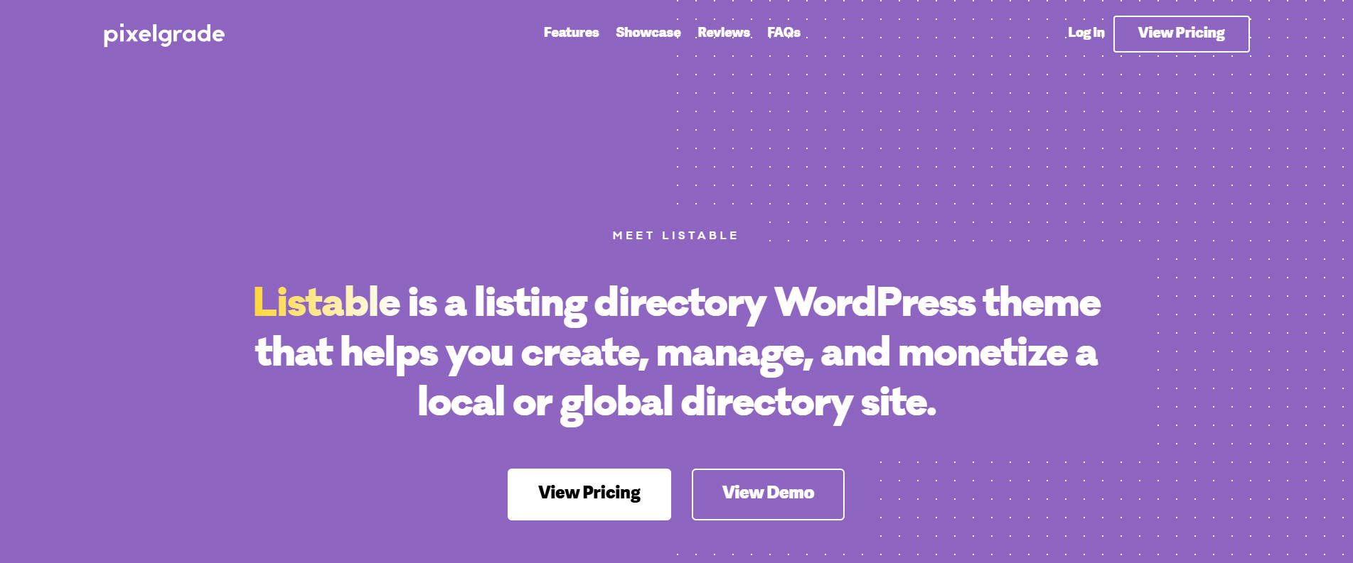 PixelGrade - Listable Landing Page - Jan 2025