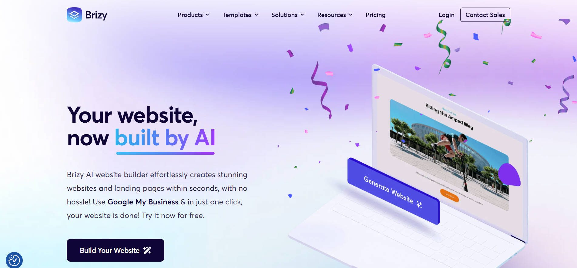 Brizy AI Landing page Jan 2025