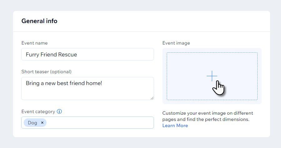 Wix Events Post Type with Events Features