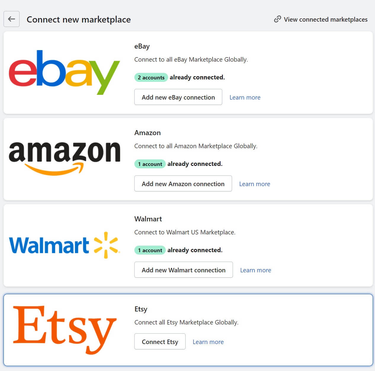 amazon shopify connect