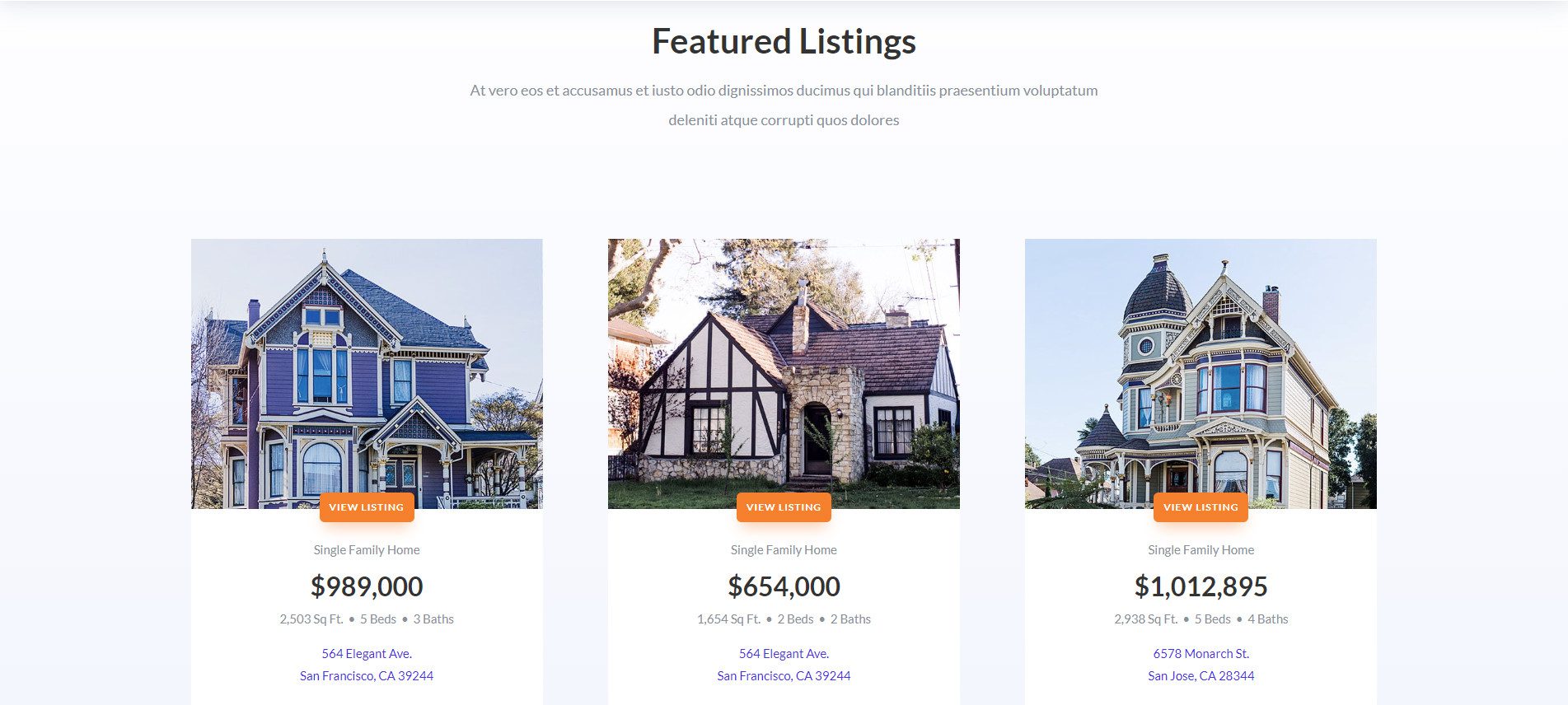 Divi Real Estate Layout Pack - Property Archive Page