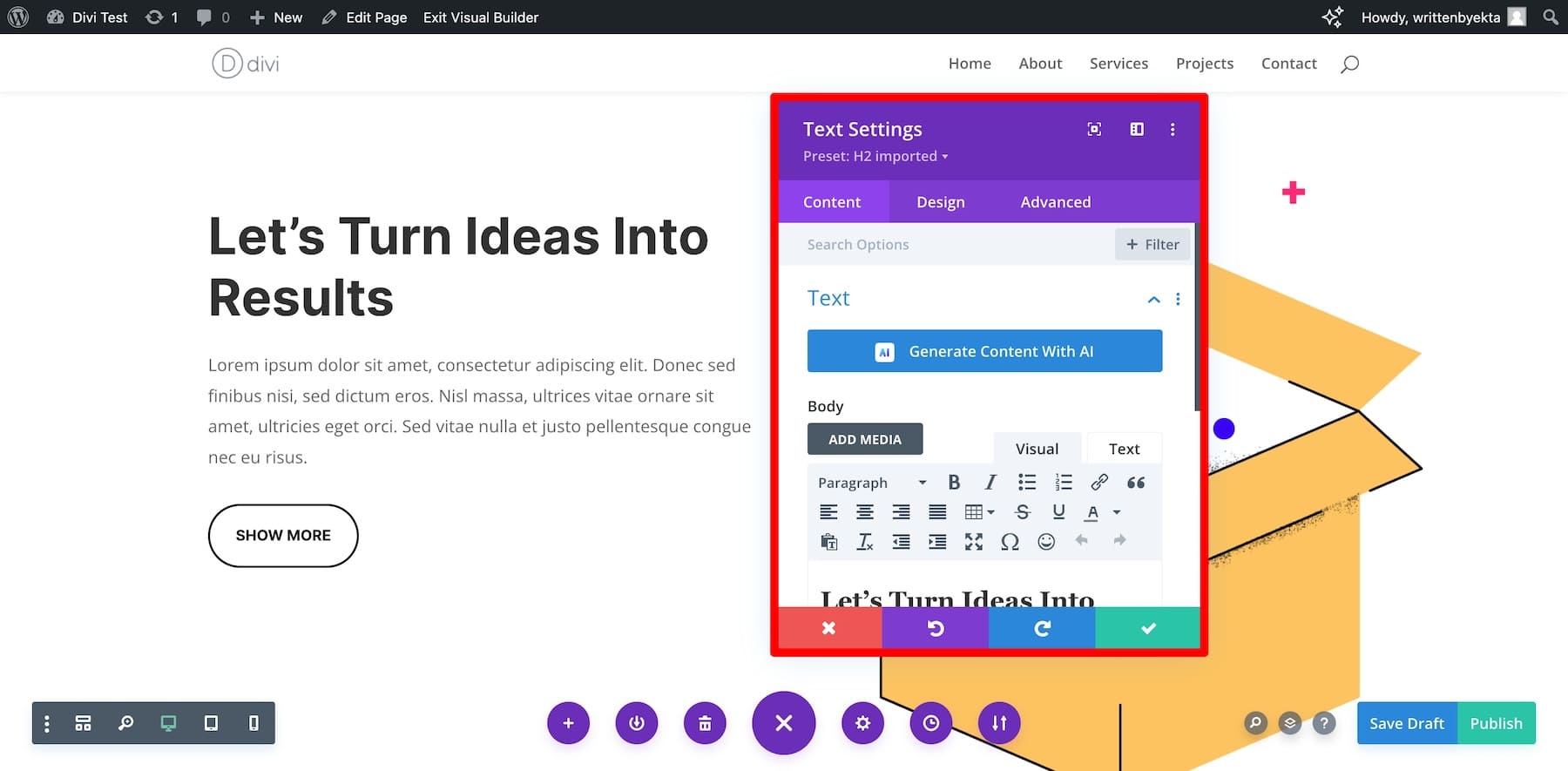 divi page builder lets you customize every part of your design