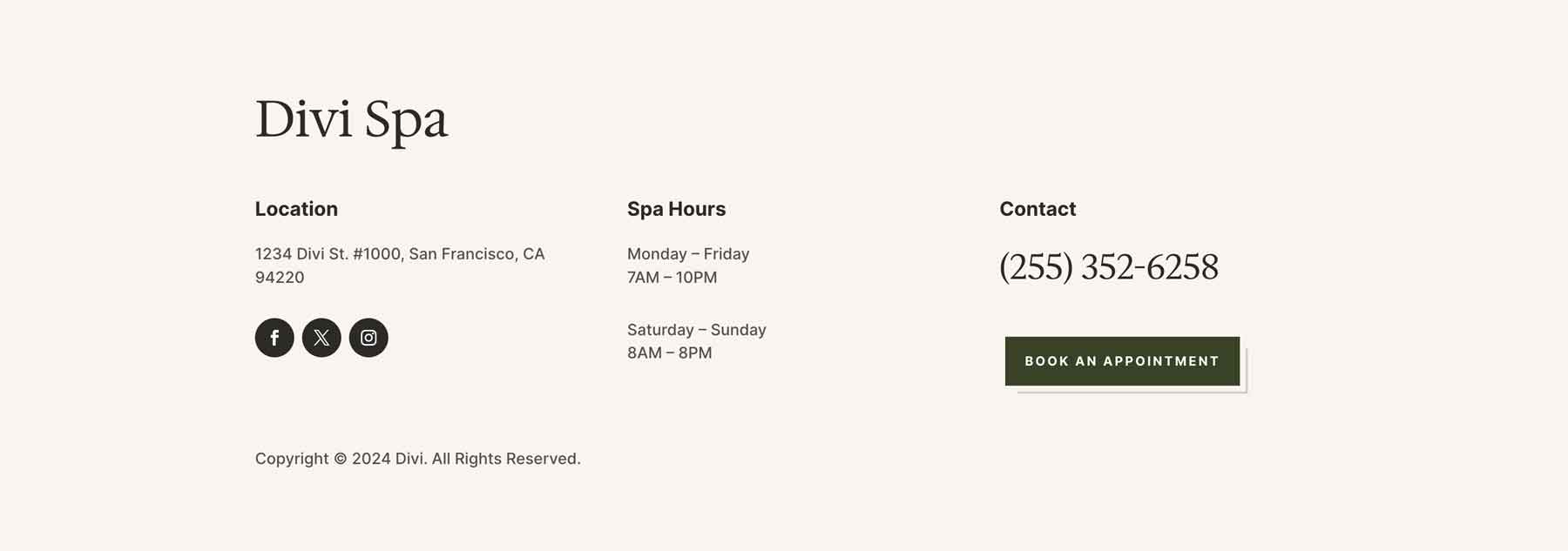 Spa theme builder pack for Divi