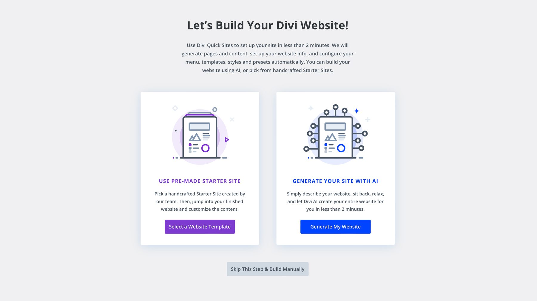 build your Divi website
