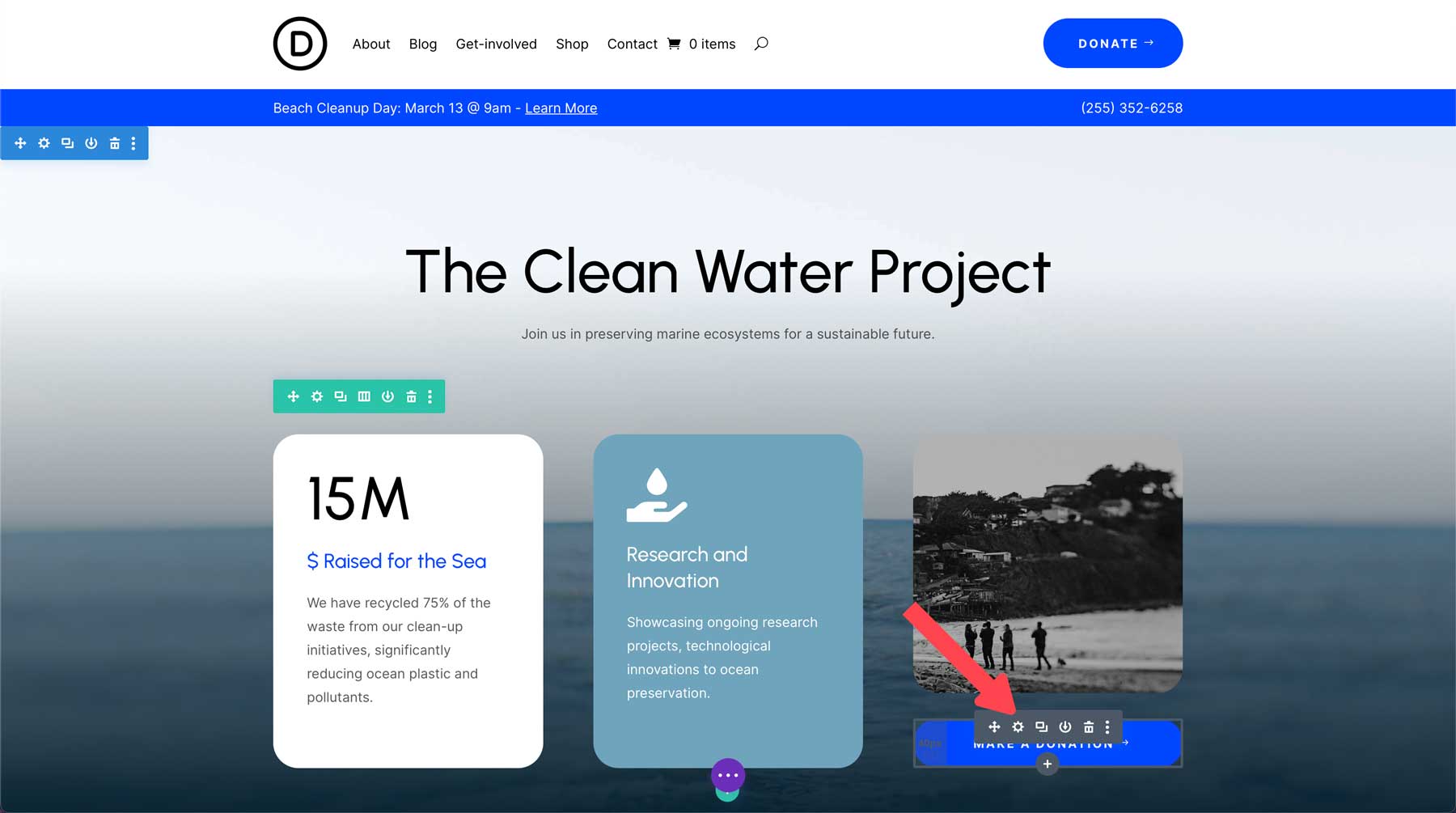 Non-Profit starter site for Divi