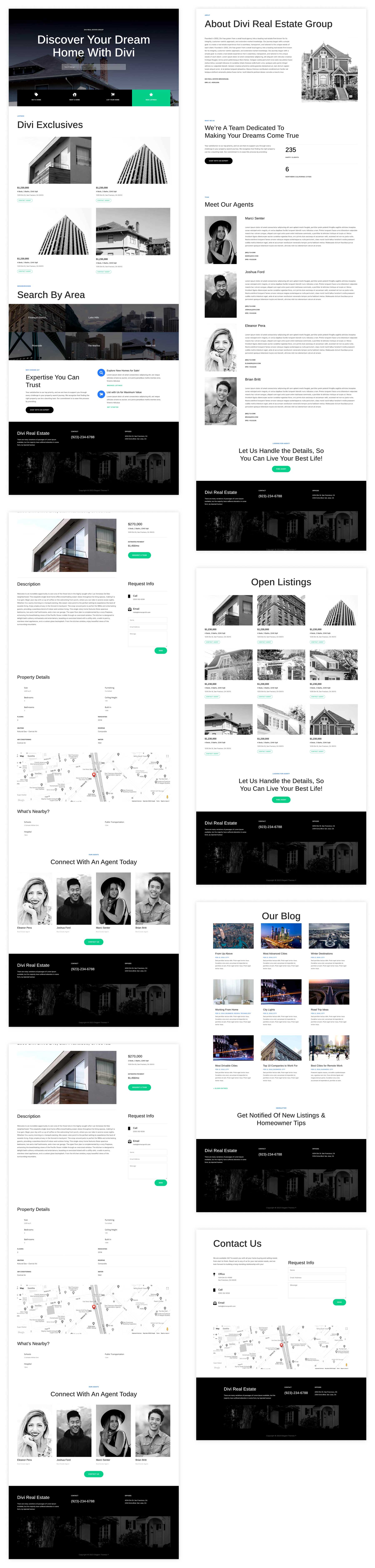 Real Estate starter site for Divi