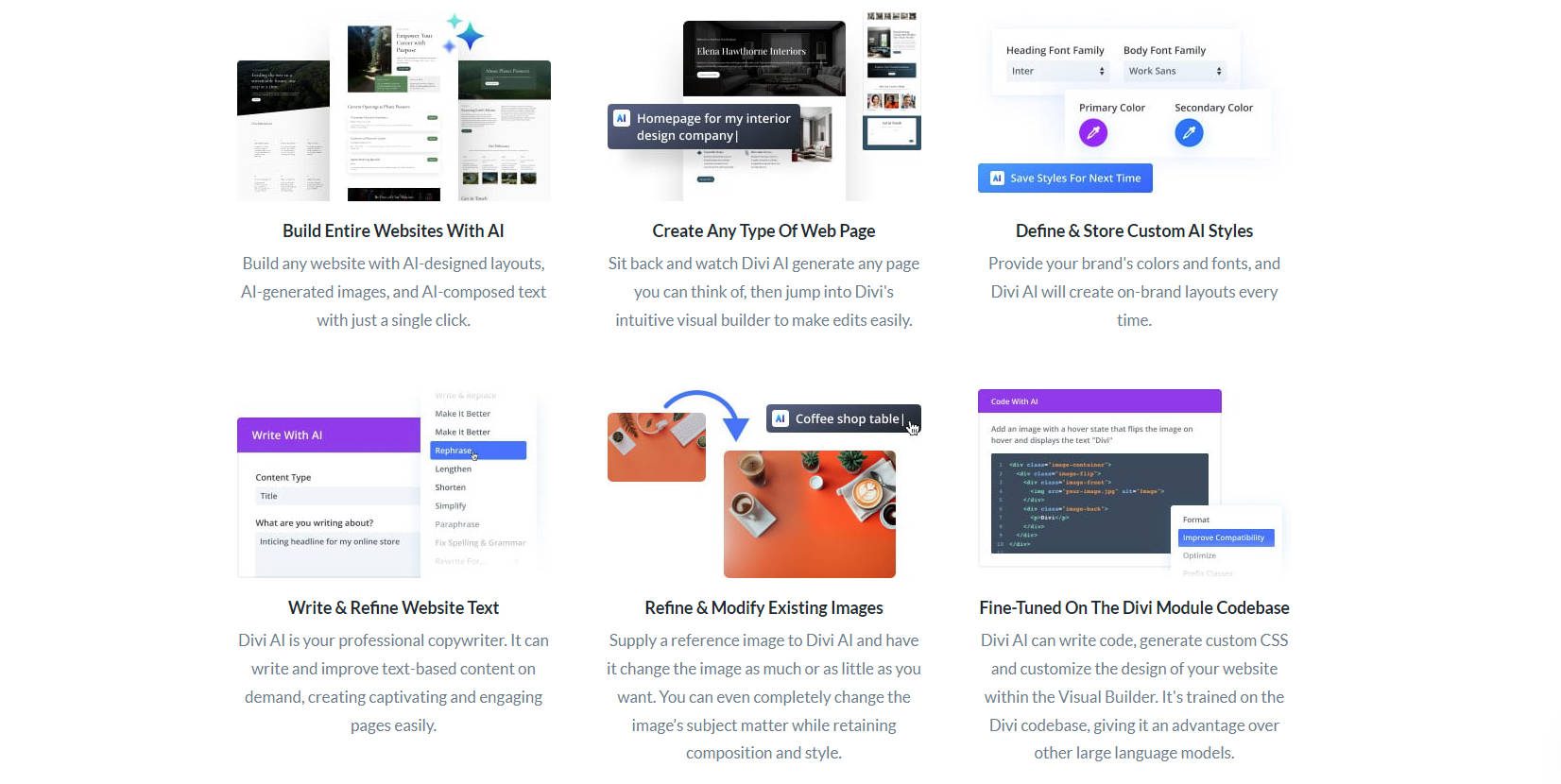 Divi AI Use Cases