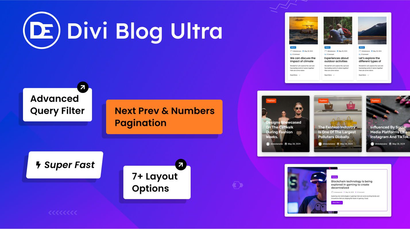 Divi Blog Ultra Extension