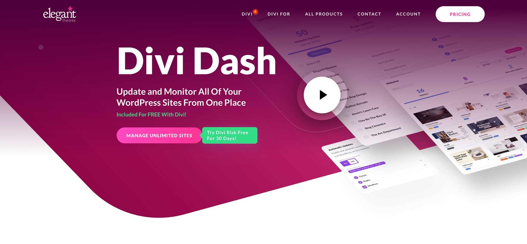 10 Reasons To Use Divi Dash For Your WordPress Maintenance Business