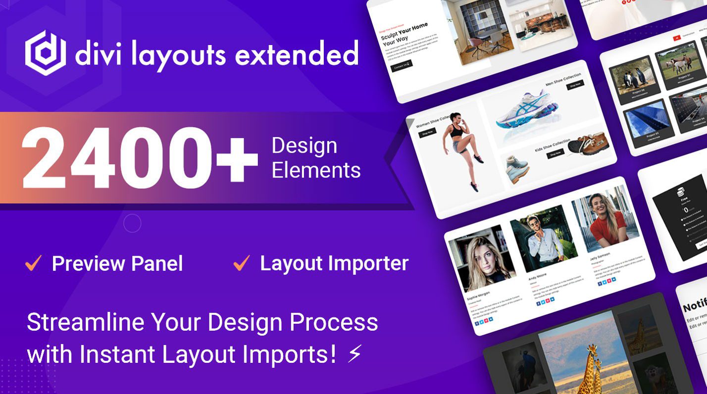 Divi Layouts Extended 2400+