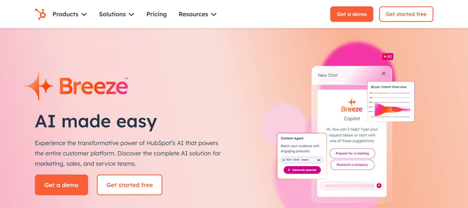 HubSpot - Breeze AI Landing Page - Feb 2025