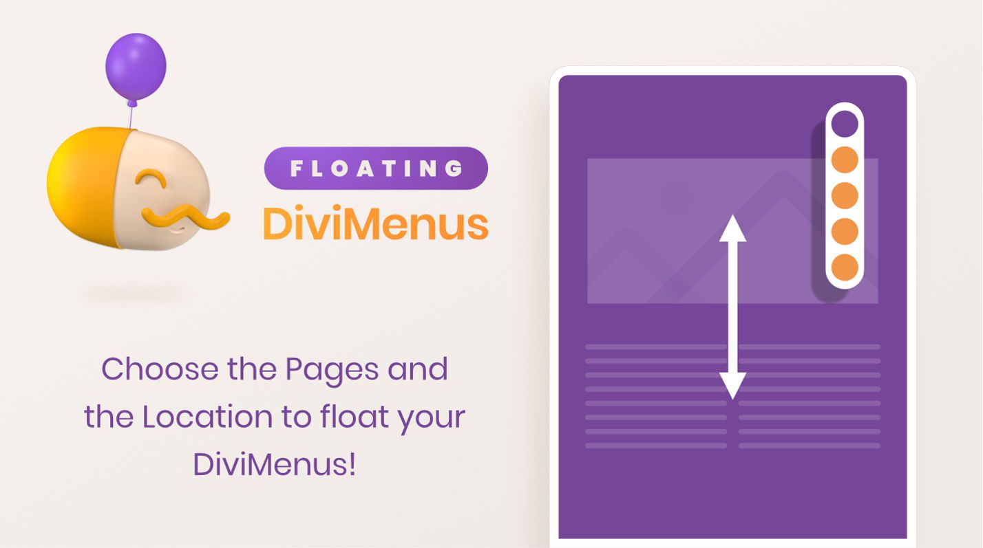 Promotional image for Floating DiviMenus