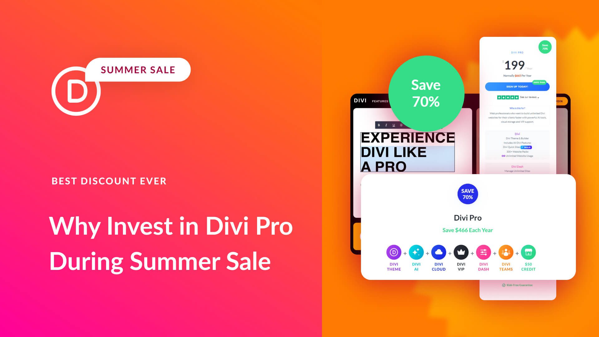 9 Reasons To Invest In Divi Pro During The Summer Sale (70% Off)