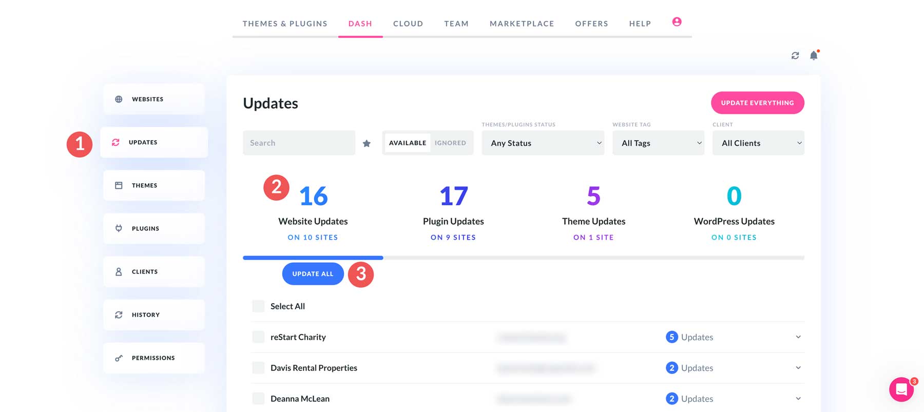 update everything with Divi Dash