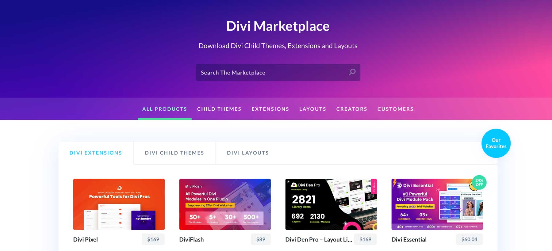 Divi Marketplace